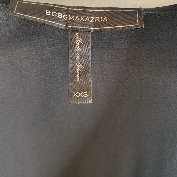 BCBGMAXAZRIA TARA CASCADE RUFFLE DRESS - Picture 8 of 15